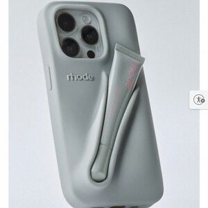 RHODE Light Gray Phone Case with Balm Slot 16 pro